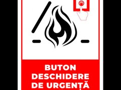 Semn pentru buton deschidere de urgenta trapa pentru fum
